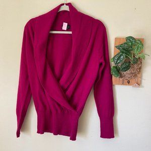 Fuchsia 100% Cashmere Sweater